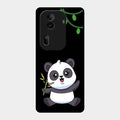 Black Panda Glass Phone Case For Oppo Reno 11 Pro 5G