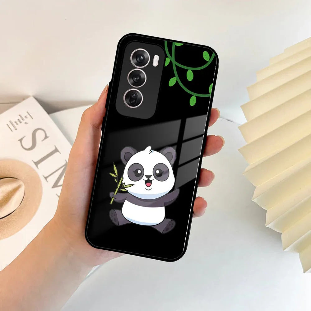 Black Panda Glass Phone Case For Oppo - ShopOnCliQ