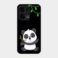 Black Panda Glass Phone Case For Oppo Reno 13 5G