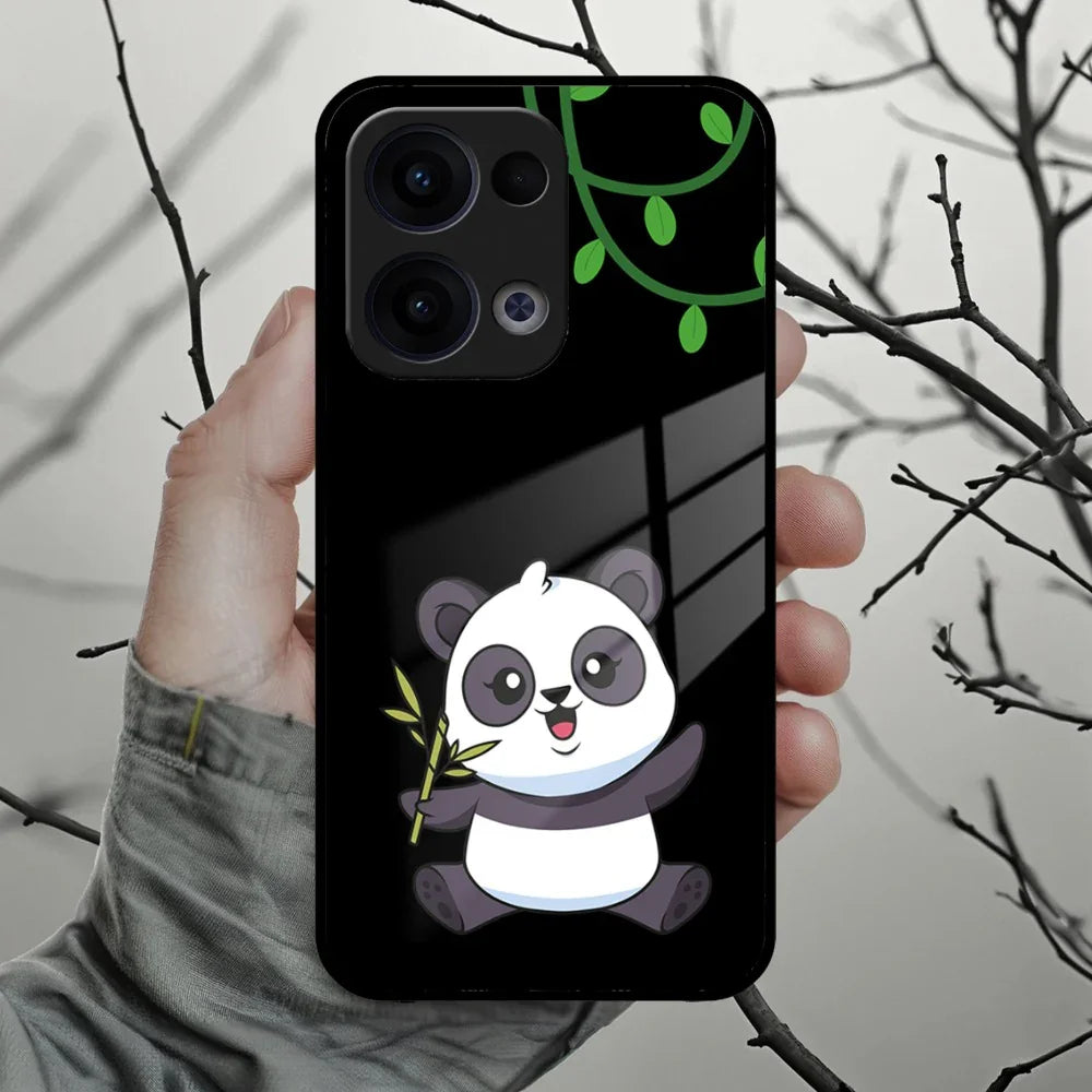 Black Panda Glass Phone Case For Oppo - ShopOnCliQ