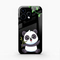 Black Panda Glass Phone Case For Oppo Reno 15 5G