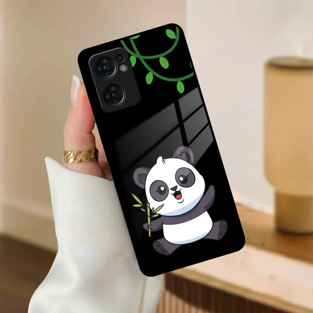 Black Panda Glass Phone Case For Oppo - ShopOnCliQ