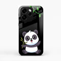 Black Panda Glass Phone Case For Oppo Reno15 Pro 5G