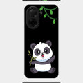 Black Panda Glass Phone Case For Poco C71
