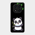 Black Panda Glass Phone Case For Poco X7 5G