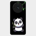 Black Panda Glass Phone Case For Realme 11 Pro Plus 5G