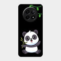 Black Panda Glass Phone Case For Realme 12 5G