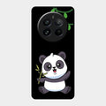 Black Panda Glass Phone Case For Realme 12 Pro 5G