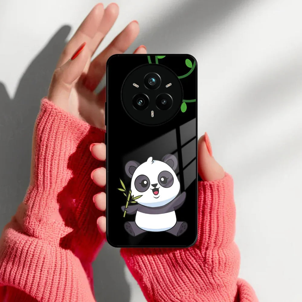 Black Panda Glass Phone Case For Realme/Narzo - ShopOnCliQ