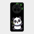 Black Panda Glass Phone Case For Realme 14 Pro Plus 5G