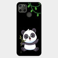 Black Panda Glass Phone Case For Realme C21Y
