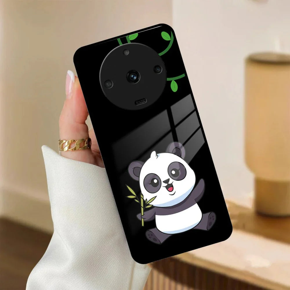 Black Panda Glass Phone Case For Realme/Narzo - ShopOnCliQ