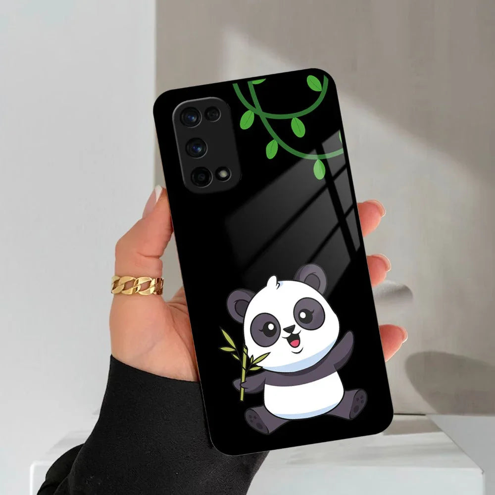 Black Panda Glass Phone Case For Realme/Narzo - ShopOnCliQ