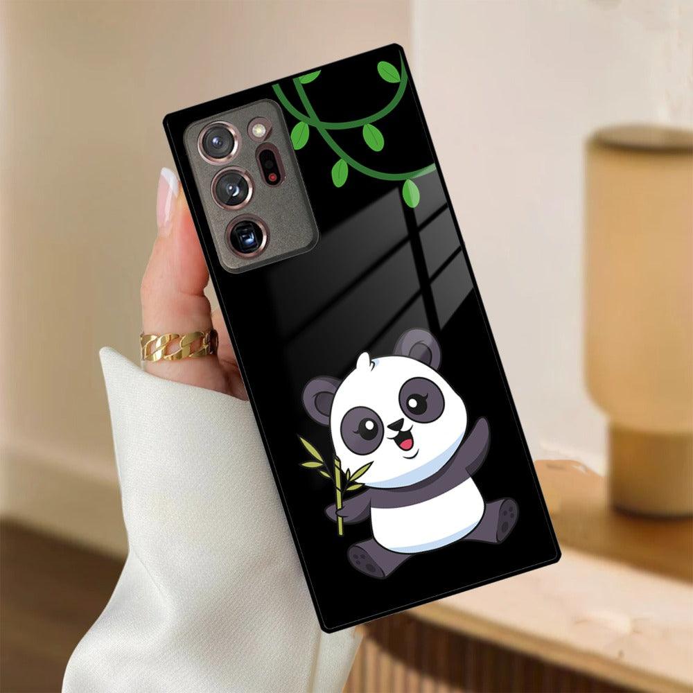 Black Panda Glass Phone Case For Samsung - ShopOnCliQ