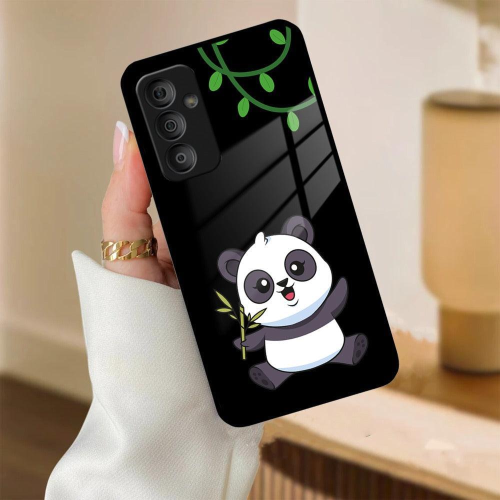 Black Panda Glass Phone Case For Samsung - ShopOnCliQ