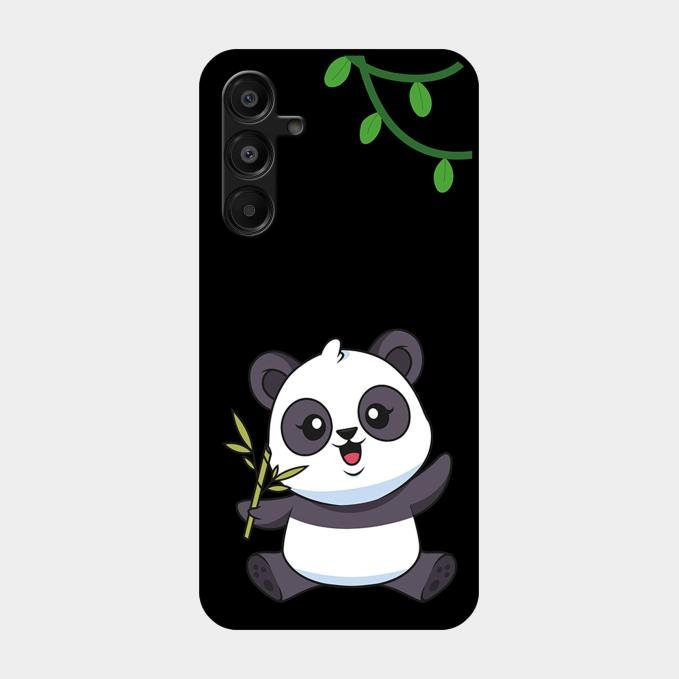 Black Panda Glass Phone Case For Samsung Galaxy A16 5G