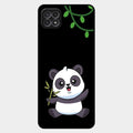 Black Panda Glass Phone Case For Samsung Galaxy F42 5G