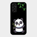 Black Panda Glass Phone Case For Samsung Galaxy M14 5G