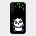 Black Panda Glass Phone Case For Samsung Galaxy M35 5G