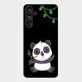 Black Panda Glass Phone Case For Samsung Galaxy M55 5G