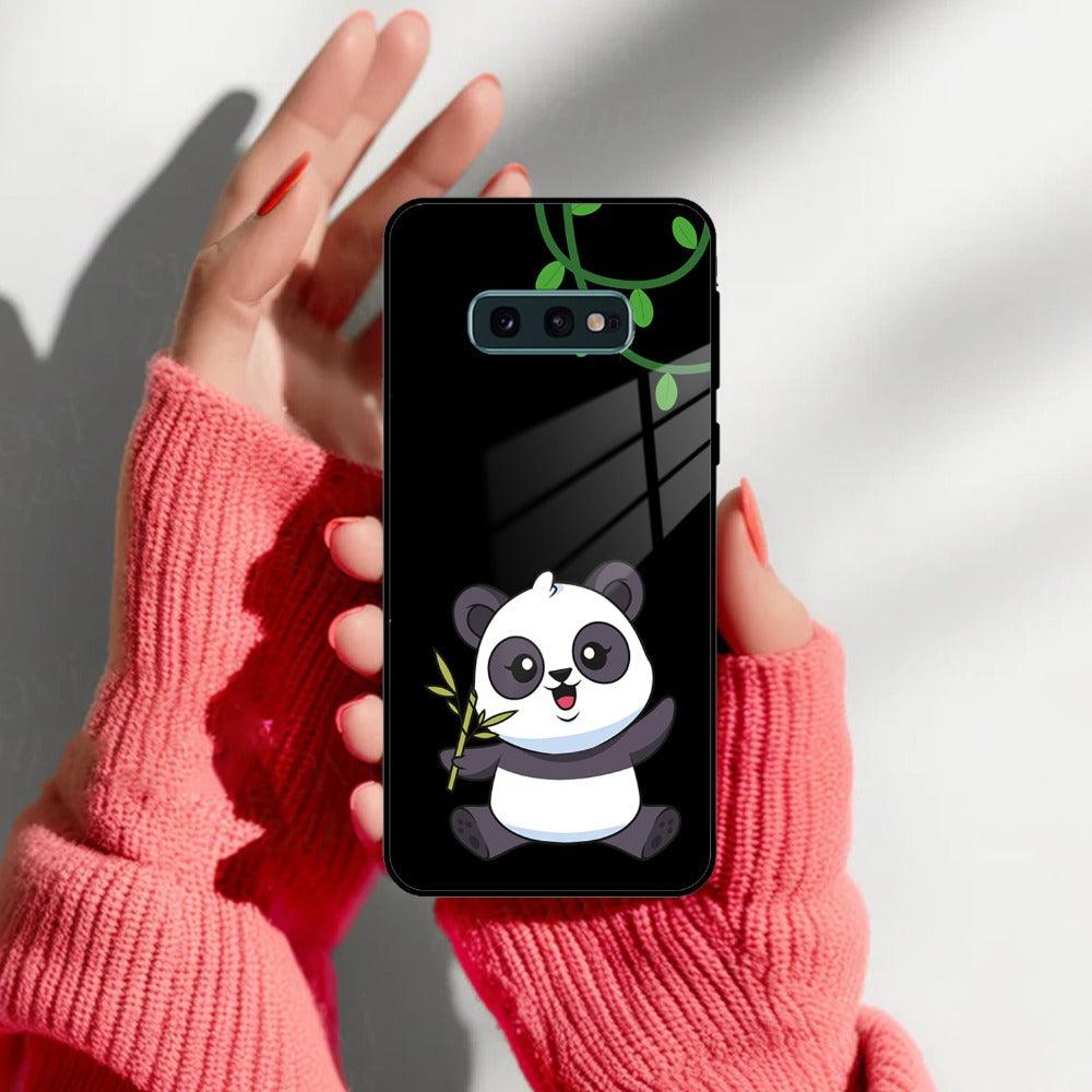 Black Panda Glass Phone Case For Samsung - ShopOnCliQ