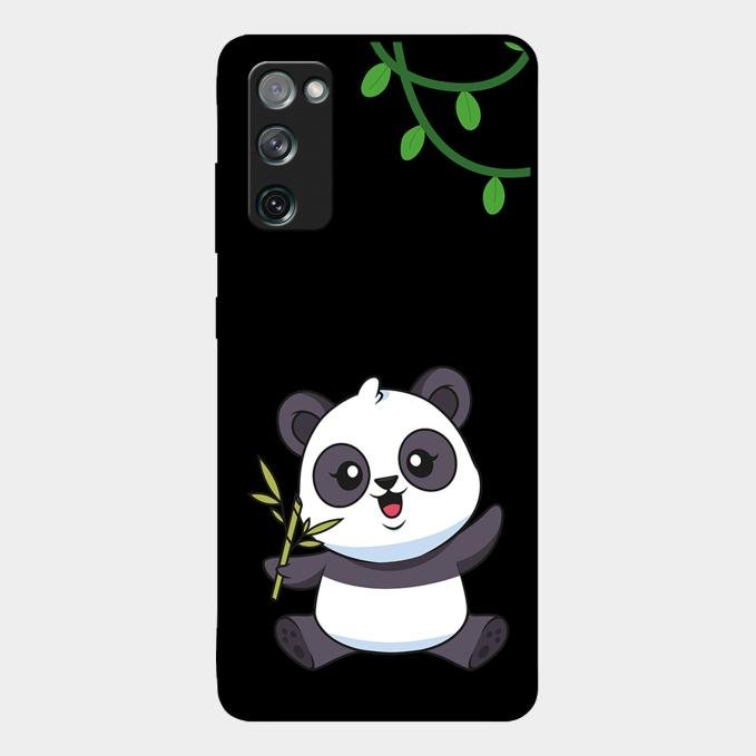 Black Panda Glass Phone Case For Samsung Galaxy S20 Fe 5G