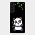 Black Panda Glass Phone Case For Samsung Galaxy S22 Plus 5G