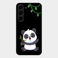 Black Panda Glass Phone Case For Samsung Galaxy S23 5G
