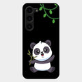 Black Panda Glass Phone Case For Samsung Galaxy S23 Plus 5G
