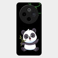 Black Panda Glass Phone Case For Vivo T4 5G