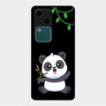 Black Panda Glass Phone Case For Vivo V30 5G