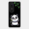 Black Panda Glass Phone Case For Vivo V40 5G