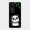 Black Panda Glass Phone Case For Vivo V40 Pro 5G