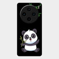 Black Panda Glass Phone Case For Vivo X100 5G