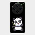 Black Panda Glass Phone Case For Vivo X100 Pro 5G