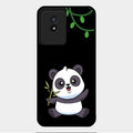 Black Panda Glass Phone Case For Vivo Y02T