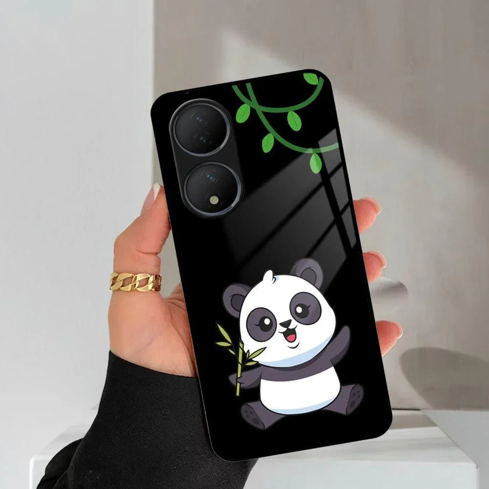Black Panda Glass Phone Case For Vivo - ShopOnCliQ
