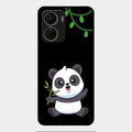Black Panda Glass Phone Case For Vivo Y16