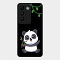 Black Panda Glass Phone Case For Vivo Y200E 5G
