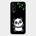 Black Panda Glass Phone Case For Vivo Y28 5G