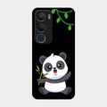 Black Panda Glass Phone Case For Vivo Y29 5G