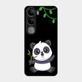 Black Panda Glass Phone Case For Vivo Y300 5G