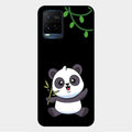 Black Panda Glass Phone Case For Vivo Y33T