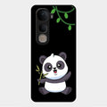 Black Panda Glass Phone Case For Vivo Y400 5G