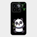 Black Panda Glass Phone Case For Xiaomi 15 5G