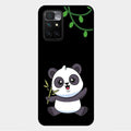 Black Panda Glass Phone Case For Xiaomi Redmi 10 Prime 2022