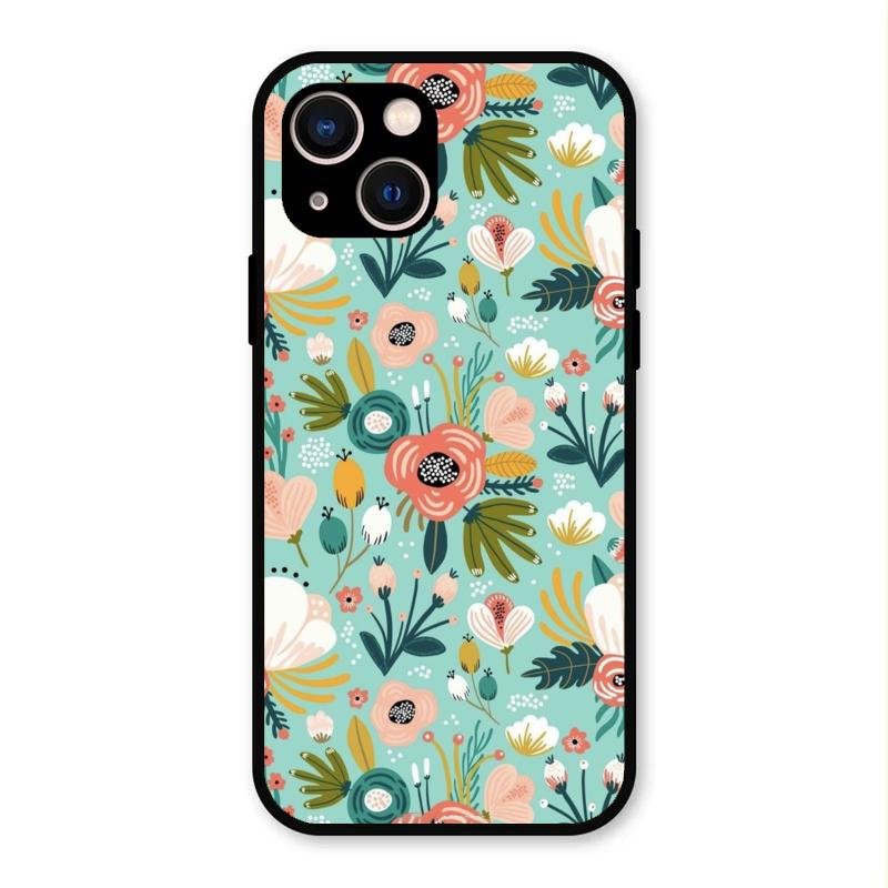 bloom carnival Glass case Cover for iPhone 13