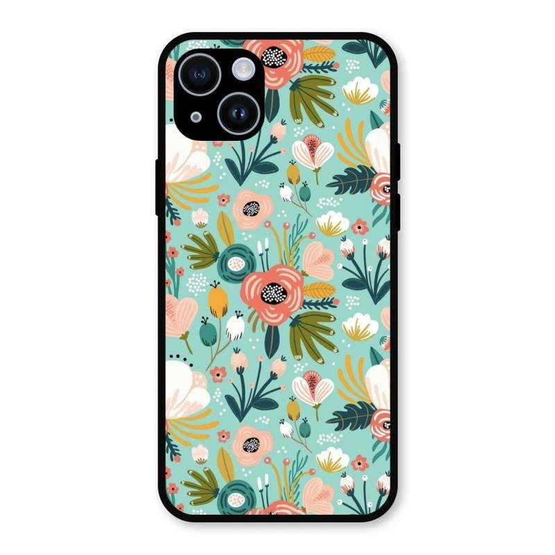bloom carnival Glass case Cover for iPhone 14 Plus