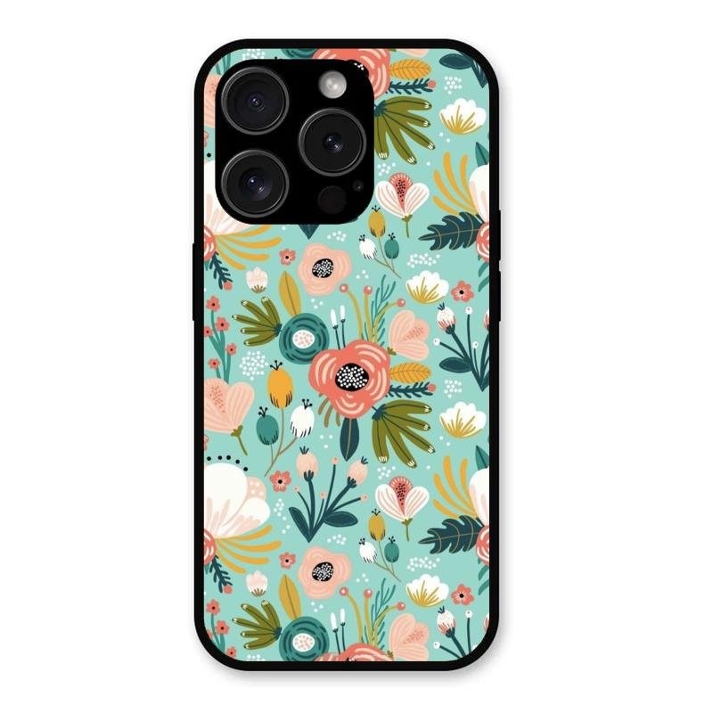 bloom carnival Glass case Cover for iPhone 15 Pro Max