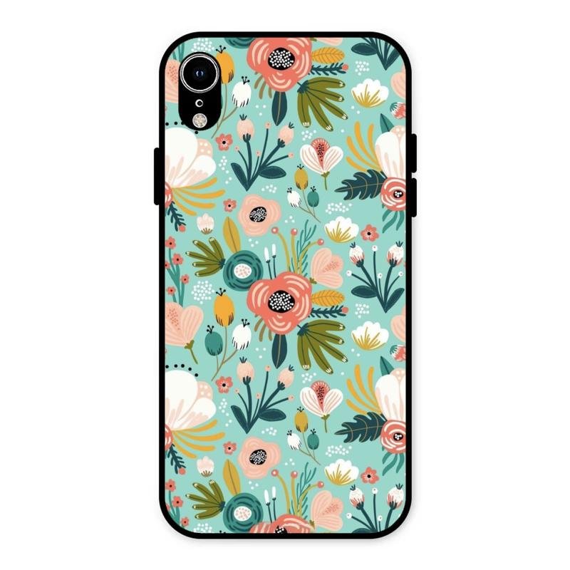 bloom carnival Glass case Cover for iPhone XR